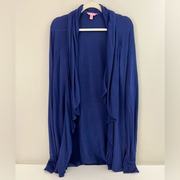 LILLY PULITZER - Elyssa Wrap In Ikat Blue XS - Picture 3 of 9